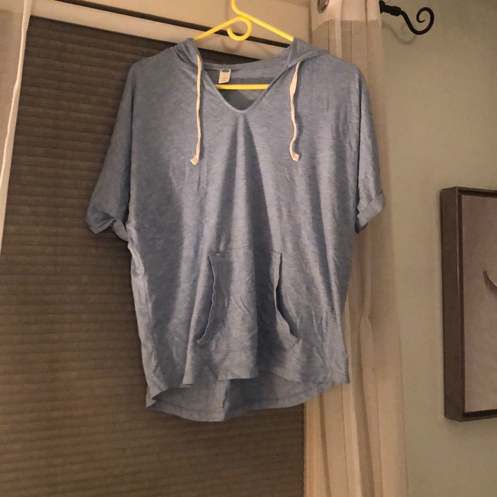 Blue Hooded Pajama Shirt!